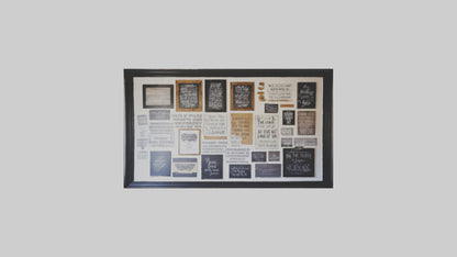 Inspirational Quote Wall VR / AR / low-poly