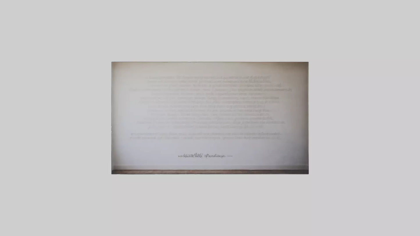 Inspirational Quote Wall VR / AR / low-poly