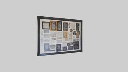 Inspirational Quote Wall VR / AR / low-poly