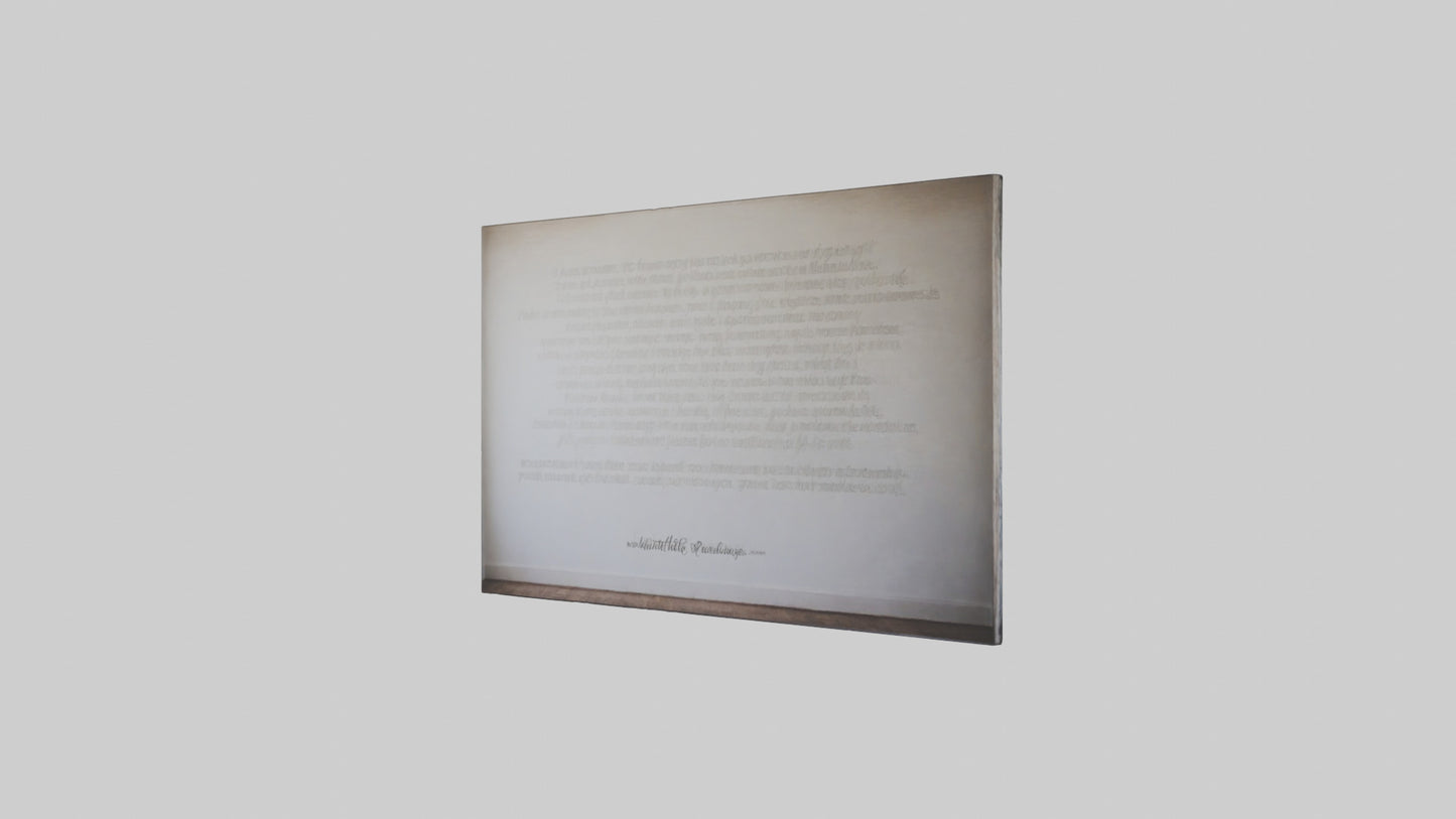 Inspirational Quote Wall VR / AR / low-poly