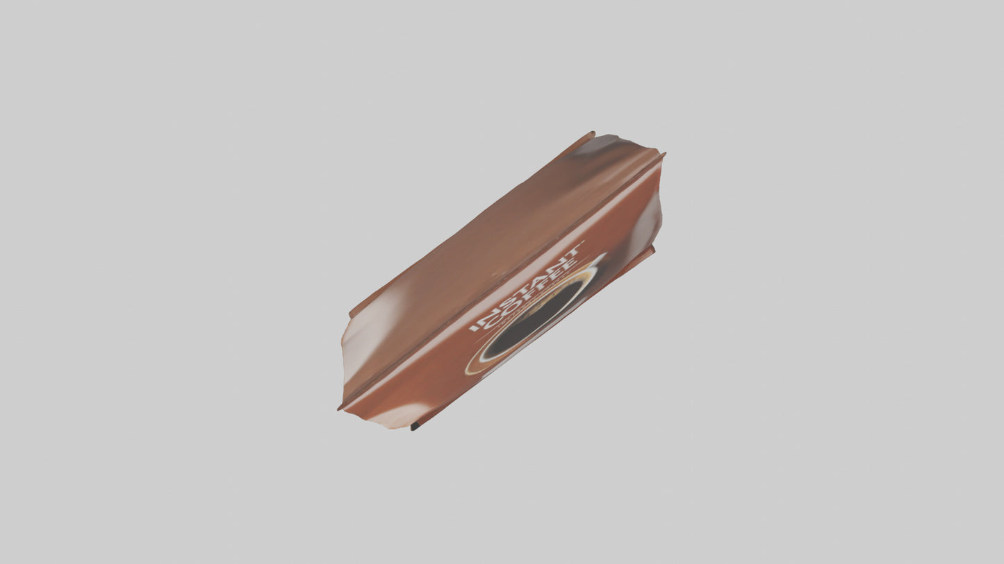 Instant Coffee Pack model VR / AR / low-poly
