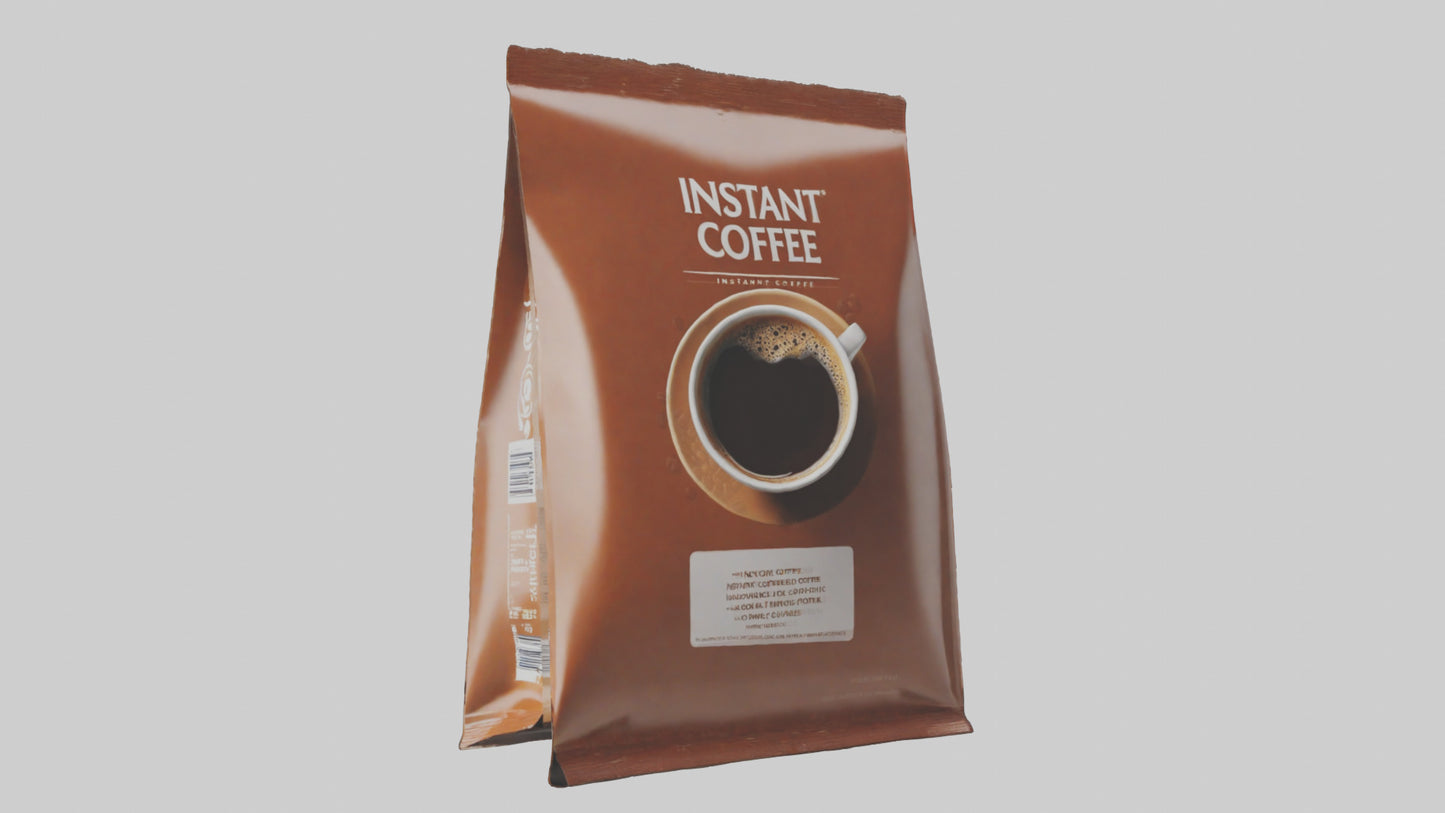 Instant Coffee Pack model VR / AR / low-poly