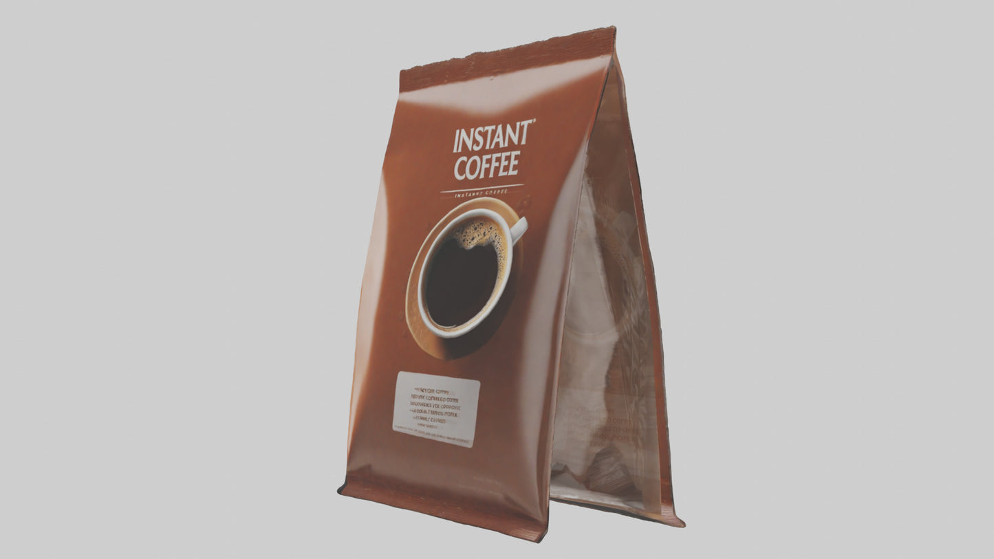 Instant Coffee Pack model VR / AR / low-poly