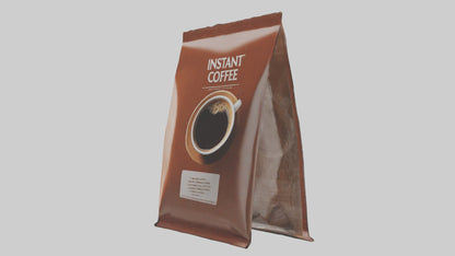 Instant Coffee Pack model VR / AR / low-poly