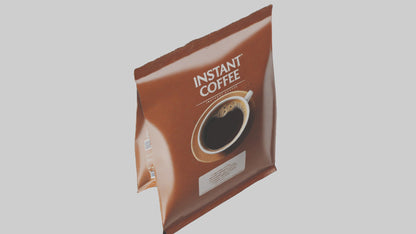 Instant Coffee Pack model VR / AR / low-poly