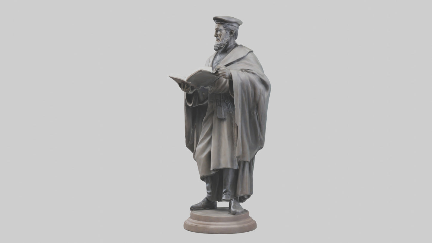 Intellectual Hero statue model VR / AR / low-poly