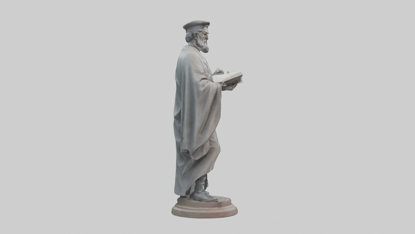 Intellectual Hero statue model VR / AR / low-poly