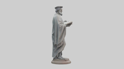 Intellectual Hero statue model VR / AR / low-poly