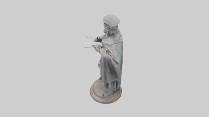 Intellectual Hero statue model VR / AR / low-poly