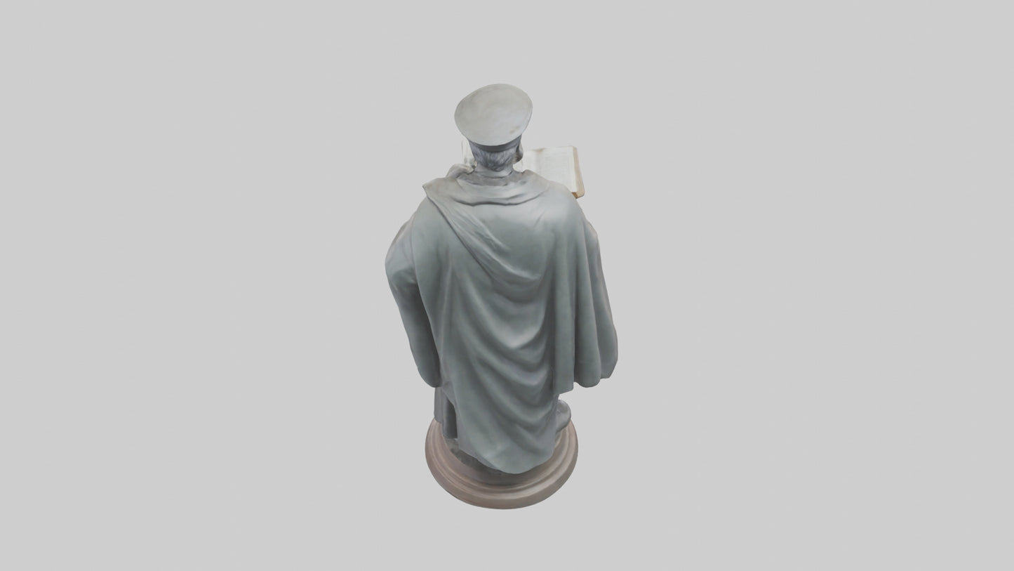 Intellectual Hero statue model VR / AR / low-poly