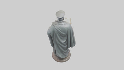 Intellectual Hero statue model VR / AR / low-poly