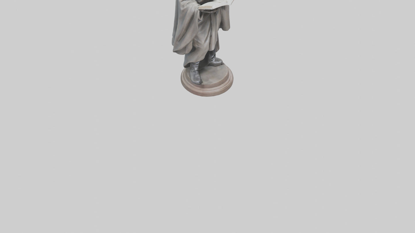 Intellectual Hero statue model VR / AR / low-poly