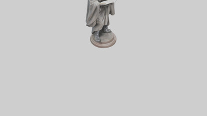 Intellectual Hero statue model VR / AR / low-poly