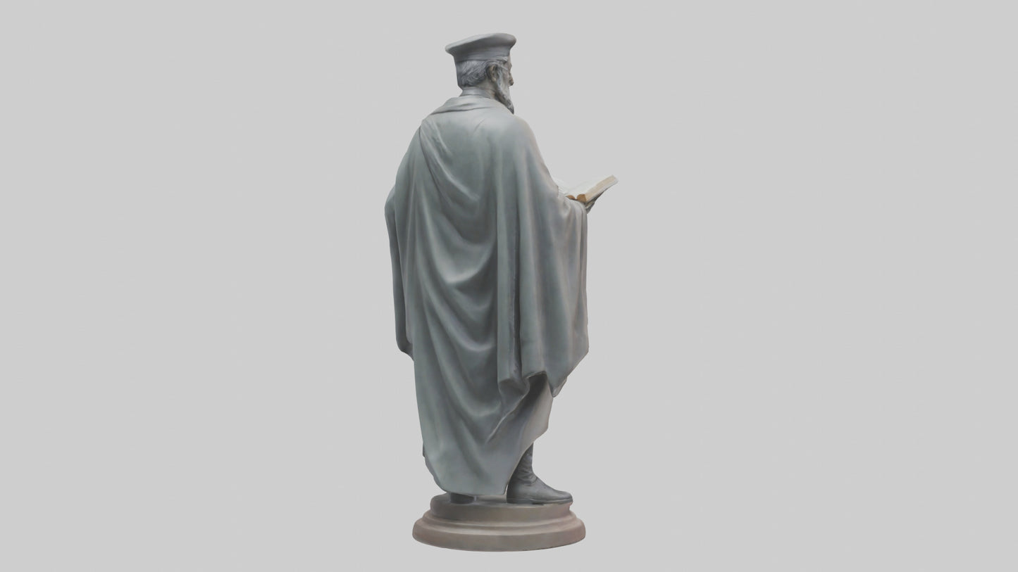 Intellectual Hero statue model VR / AR / low-poly