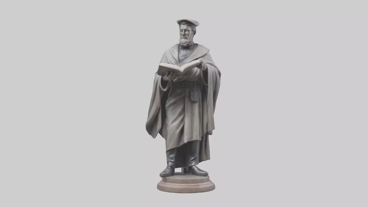 Intellectual Hero statue model VR / AR / low-poly