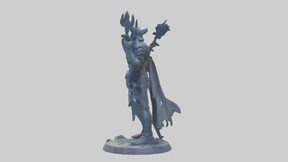 Interdimensional Warrior statue model VR / AR / low-poly