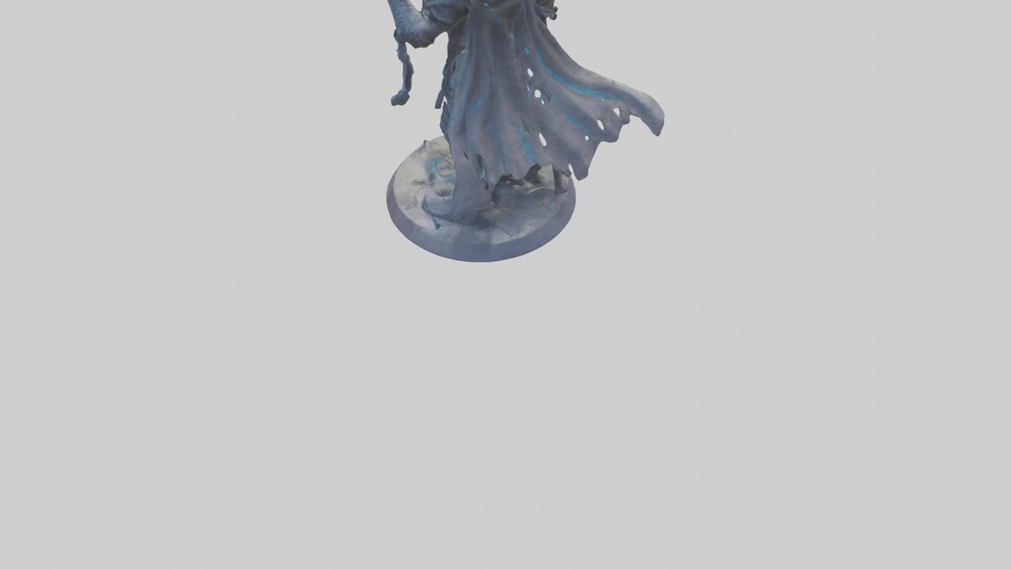 Interdimensional Warrior statue model VR / AR / low-poly