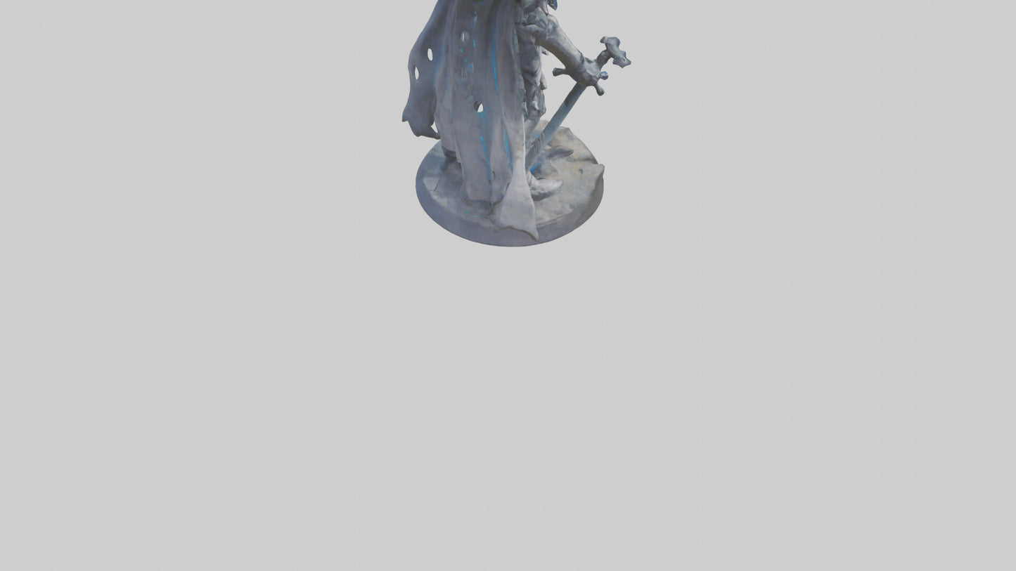 Interdimensional Warrior statue model VR / AR / low-poly