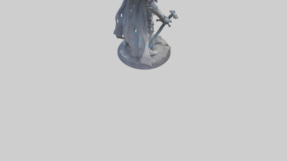 Interdimensional Warrior statue model VR / AR / low-poly