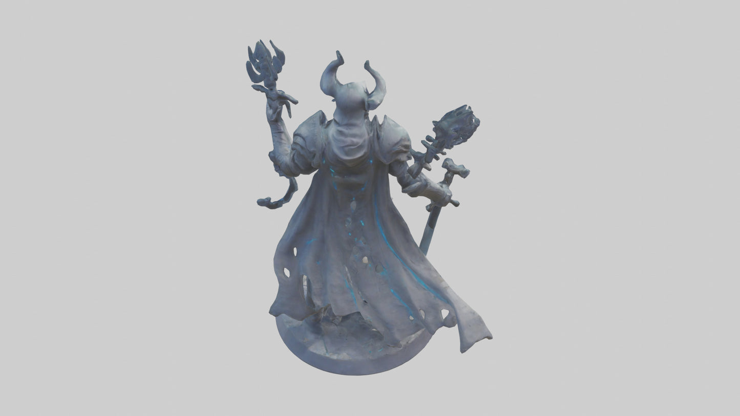 Interdimensional Warrior statue model VR / AR / low-poly