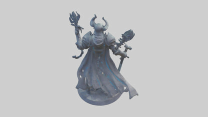 Interdimensional Warrior statue model VR / AR / low-poly