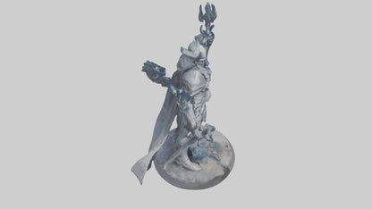 Interdimensional Warrior statue model VR / AR / low-poly