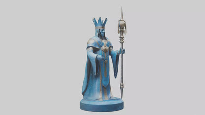 Intergalactic King statue model VR / AR / low-poly