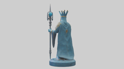 Intergalactic King statue model VR / AR / low-poly