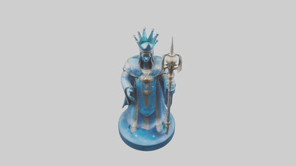Intergalactic King statue model VR / AR / low-poly