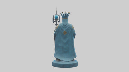 Intergalactic King statue model VR / AR / low-poly