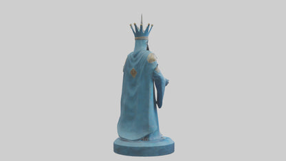 Intergalactic King statue model VR / AR / low-poly
