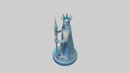 Intergalactic King statue model VR / AR / low-poly