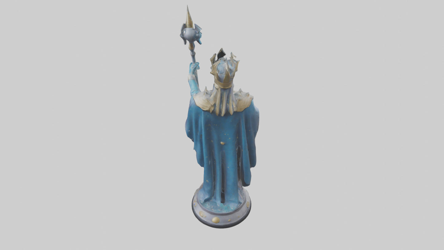 Intergalactic Ruler statue model VR / AR / low-poly