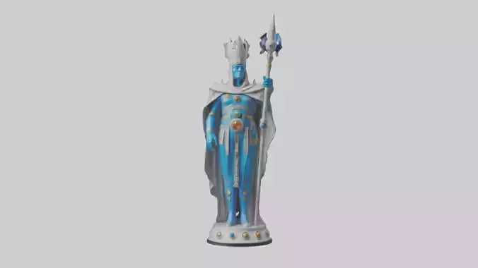 Intergalactic Ruler statue model VR / AR / low-poly