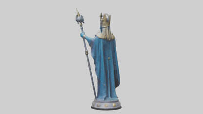 Intergalactic Ruler statue model VR / AR / low-poly