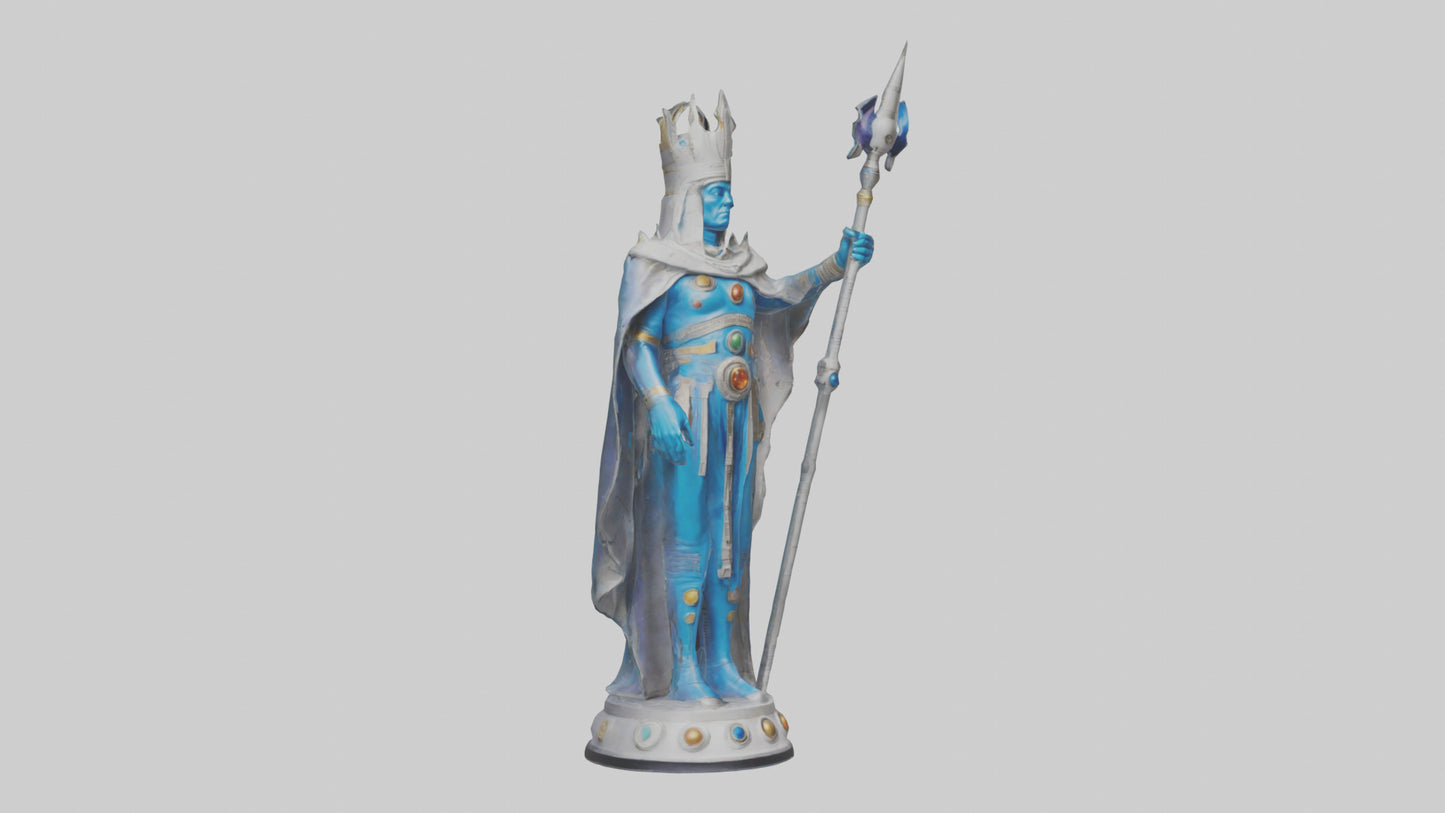 Intergalactic Ruler statue model VR / AR / low-poly