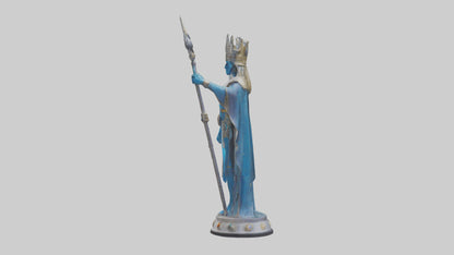 Intergalactic Ruler statue model VR / AR / low-poly