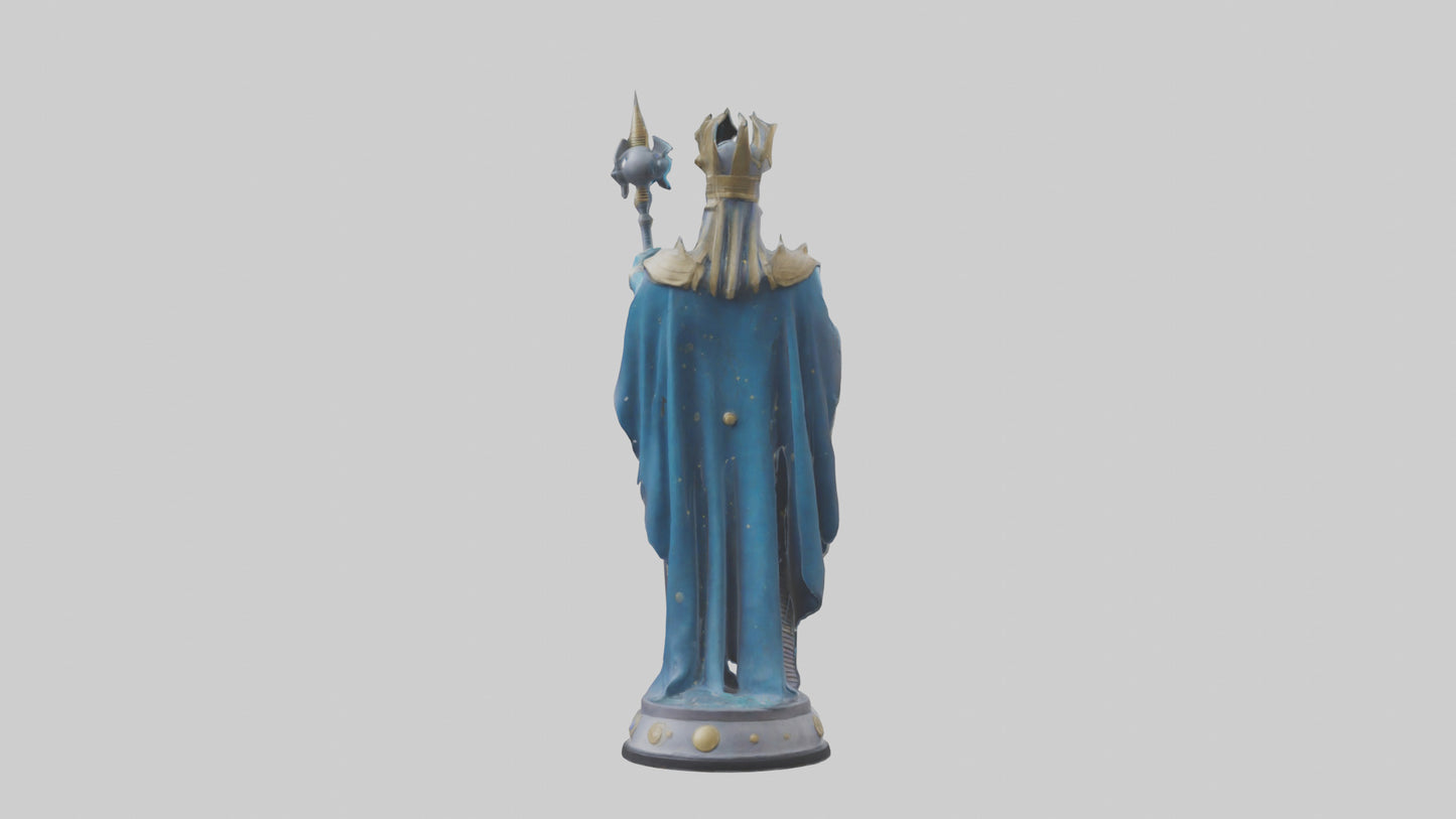 Intergalactic Ruler statue model VR / AR / low-poly