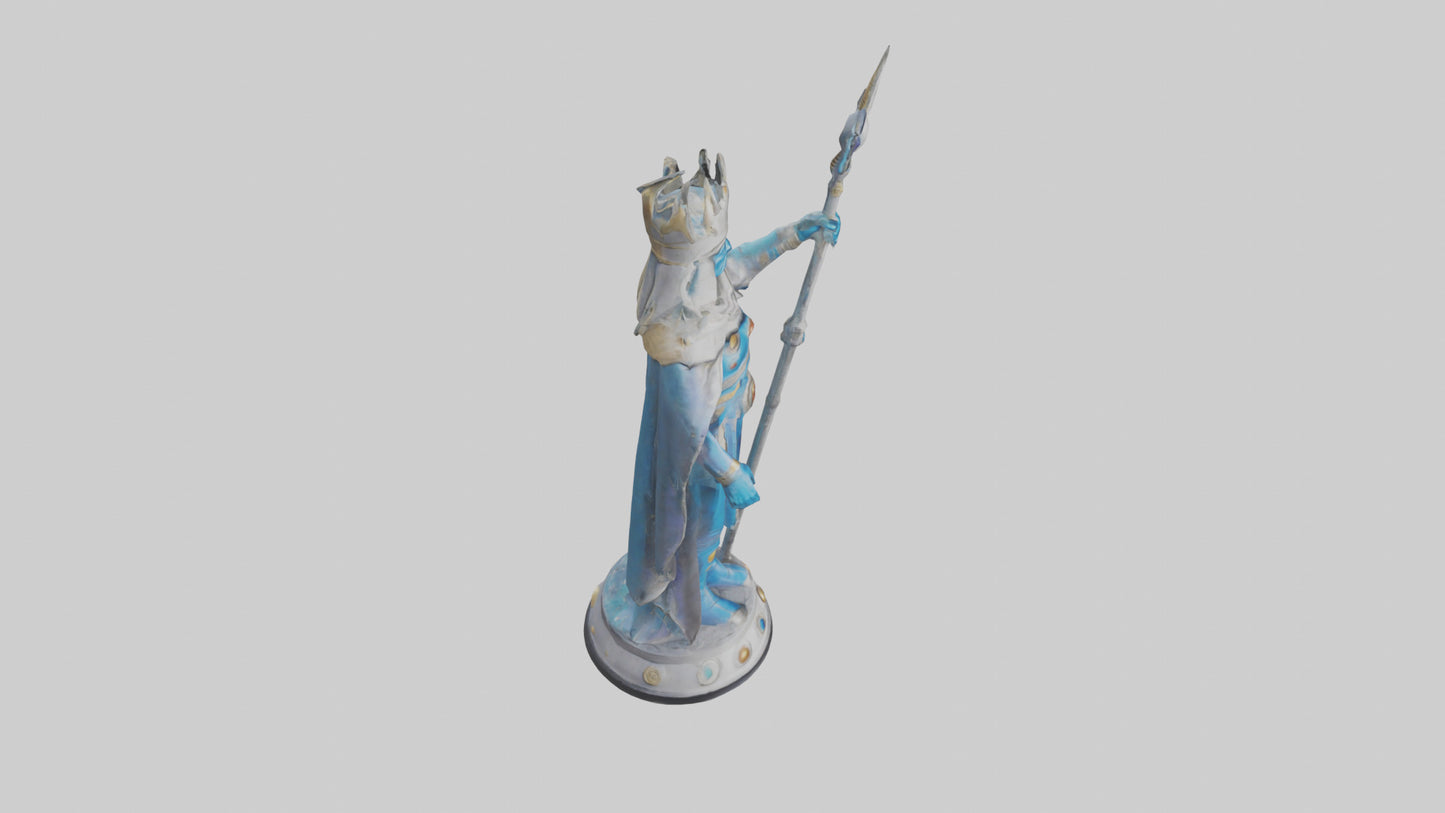 Intergalactic Ruler statue model VR / AR / low-poly