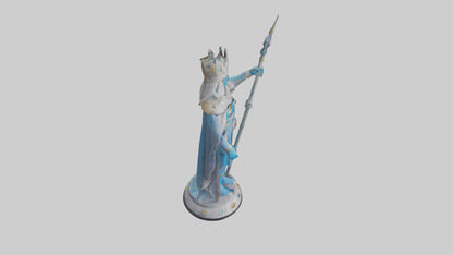 Intergalactic Ruler statue model VR / AR / low-poly