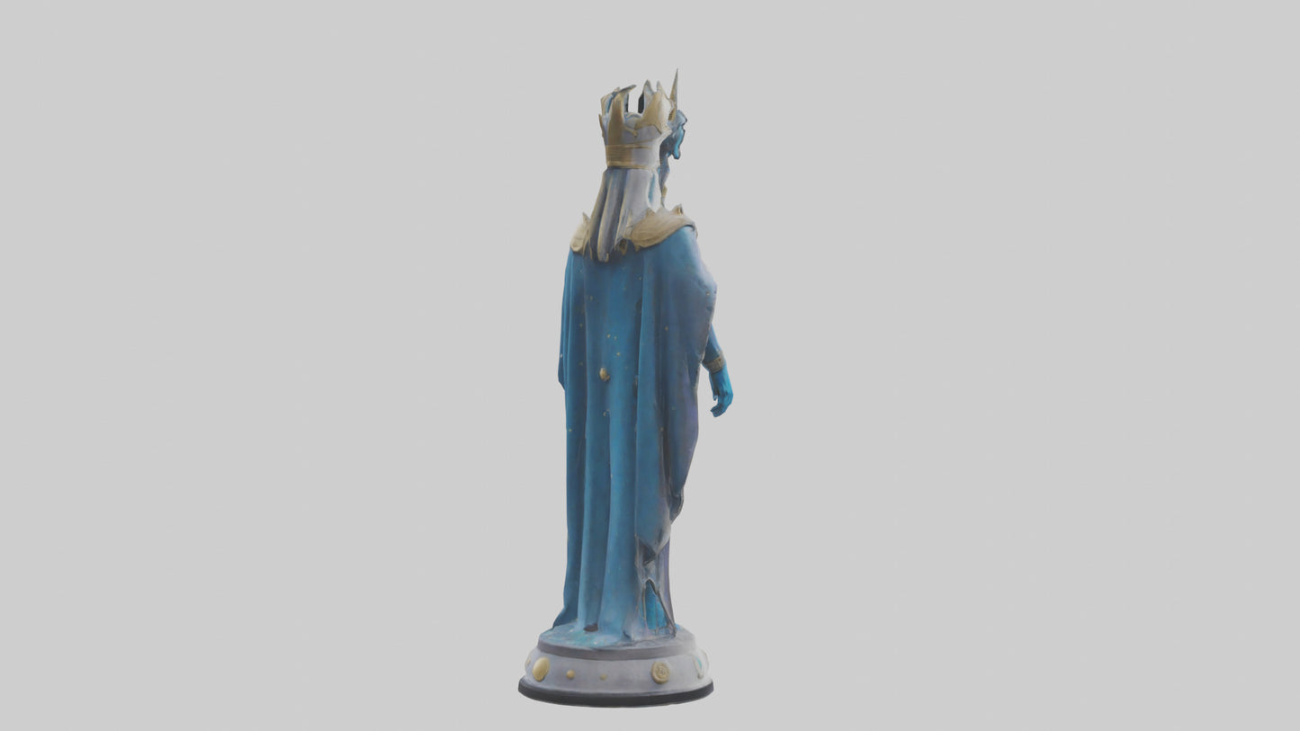 Intergalactic Ruler statue model VR / AR / low-poly