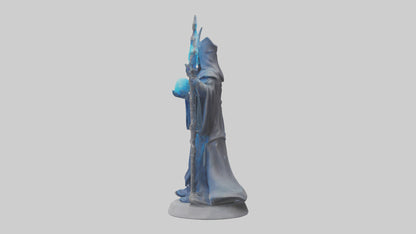Intergalactic Sorcerer statue model VR / AR / low-poly