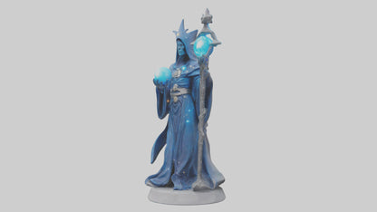 Intergalactic Sorcerer statue model VR / AR / low-poly