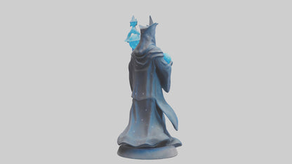 Intergalactic Sorcerer statue model VR / AR / low-poly
