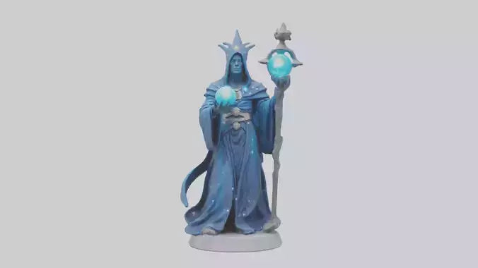 Intergalactic Sorcerer statue model VR / AR / low-poly