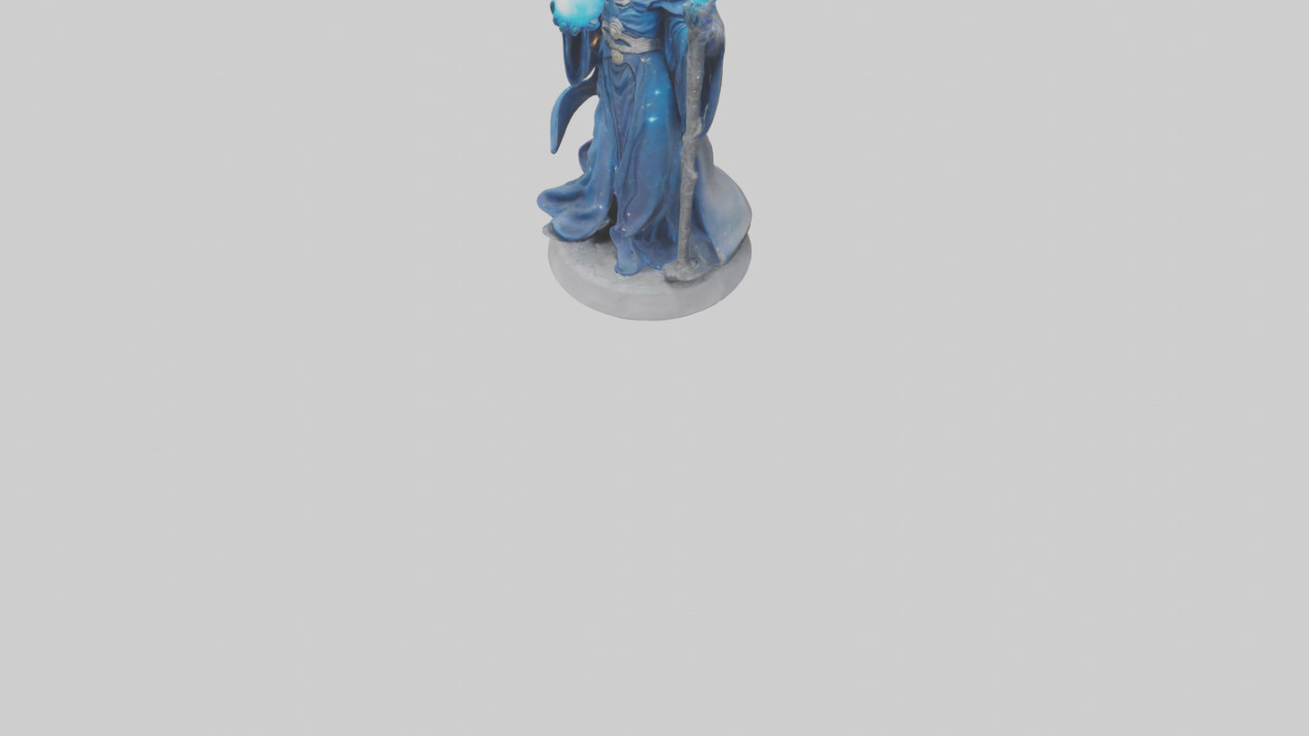 Intergalactic Sorcerer statue model VR / AR / low-poly