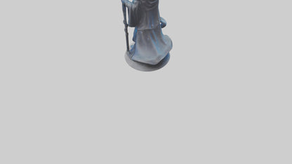 Intergalactic Sorcerer statue model VR / AR / low-poly