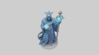 Intergalactic Sorcerer statue model VR / AR / low-poly