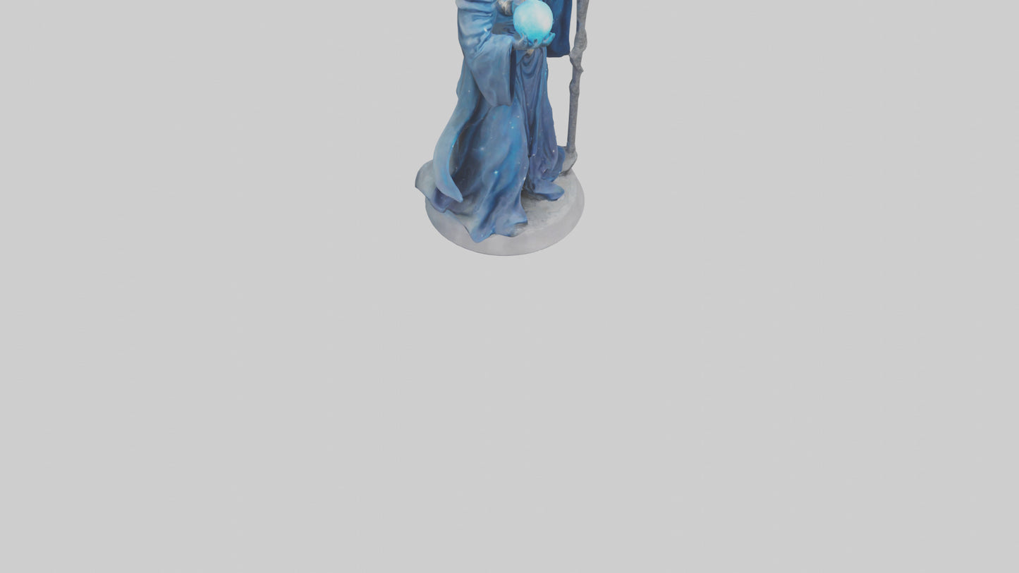 Intergalactic Sorcerer statue model VR / AR / low-poly