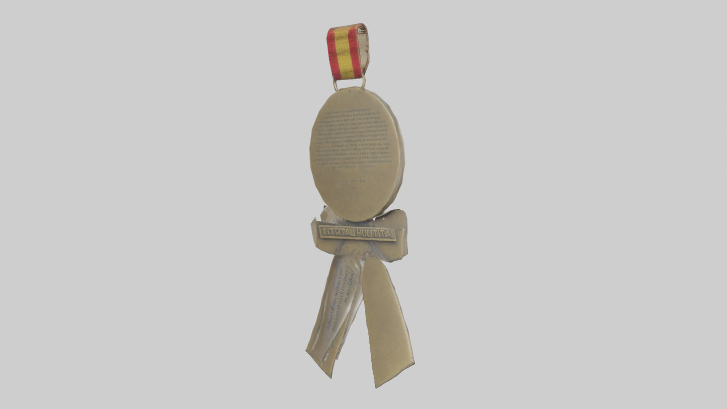 International Humanitarian Medal model VR / AR / low-poly